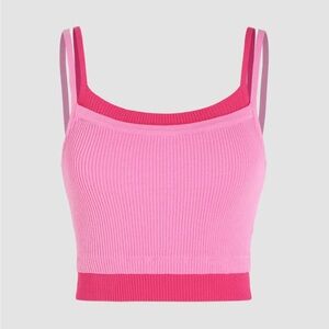 SQUARE NECK KNITTED CROP TOP
